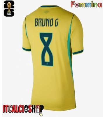 Brasile Bruno Guimaraes #8 Prima Maglia Femmina Mondiali 2026 Manica Corta